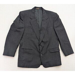 Franco Tassi Men's Blazer Jacket Sport Coat Size 44R Gray 100% Wool
